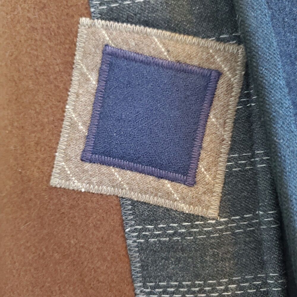 Vintage 90's Beppa Black Patchwork Wool Jacket - image 5